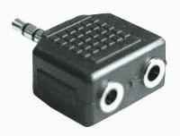 3.5mm Stereo Plug to 2 X 3.5mm Stereo Sockets