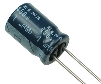 1uF 400V Radial Electrolytic Capacitor