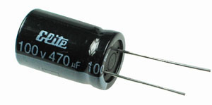 470uF 100V Radial Electrolytic Capacitor