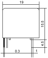 JQC-3FF-12 - SPDT 12V 5A PCB Relay