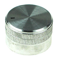 Large Silver Finish Aluminium Knob with Pointer