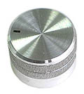 Silver Finish - Aluminium Knob with Pointer