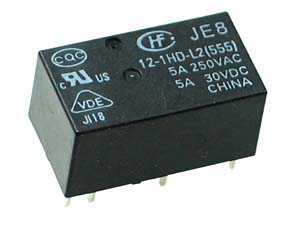 LATCHREL12V - 2 Coil 12V 5A PCB Latching Relay