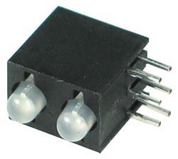 Red/Yellow 3mm Dual PCB Mount LED