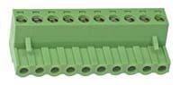 PLUGTERMS10W - 10 Way Screw Terminal Pluggable Socket 