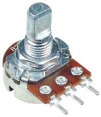 POT1KBSHAFTD - 1k ohm Linear Rotary Potentiometer with D-Type Shaft