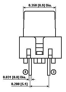 TACT010 - Raised Yellow Tactile Switch