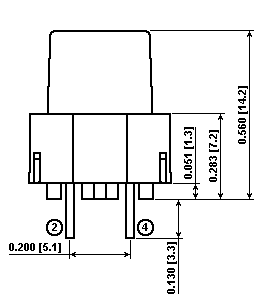 TACT010 - Raised Yellow Tactile Switch