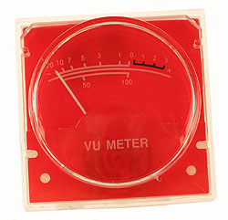 Red VU Meter