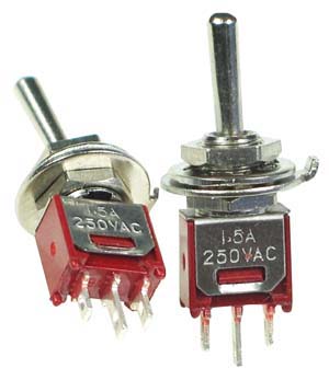 SPDT101SM - SPDT on-off-on Sub Miniature Toggle Switch