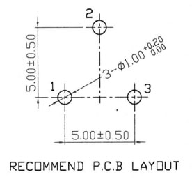 TRIM20K - 20K ohm 1/4W Miniature Horizontal Trimpot PCB Layout