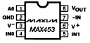 Maxim MAX453CPA Pin Layout