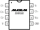 Maxim MAX680CPA Pin Layout