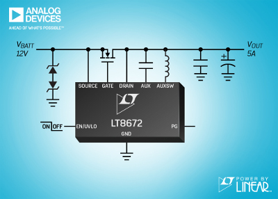 Linear Technology Releases Active Rectifier Controller with Reverse Protection