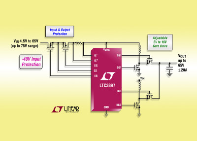 New Multiphase 60V Synchronous Boost Controller