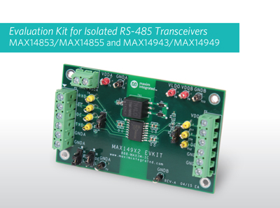 Click for Larger Image - Maxim Release New RS485 Transceivers with Integrated Transformer
