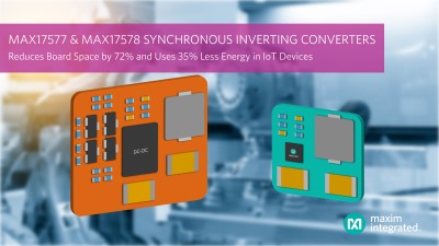 Click for Larger Image - New Maxim Synchronous DC-DC Inverting Converters Reduce Component Count by Half