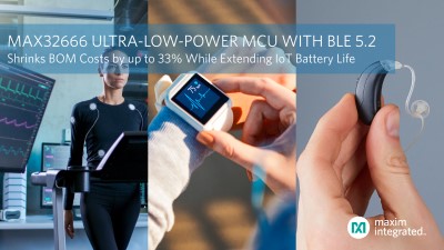 New Ultra-Low-Power ARM Microcontroller with Bluetooth and Integrated Power Supply