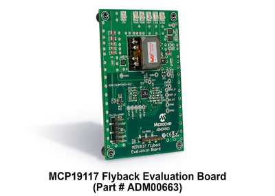 Click for Larger Image - Microchip MCP19117 Flyback Evaluation Board