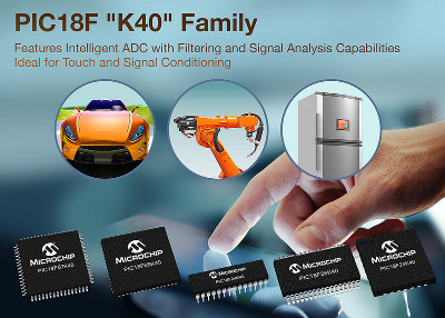 Microchip Launches New PIC18 Microcontrollers With Core Independent Peripherals