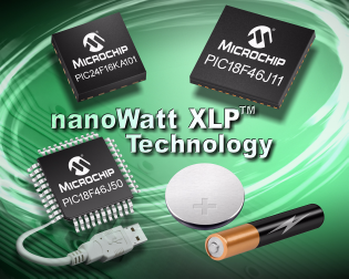 New nanoWatt XLP PIC Microcontrollers