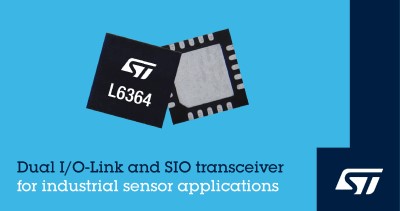 Dual IO-Link and SIO Transceiver for Sensor Applications