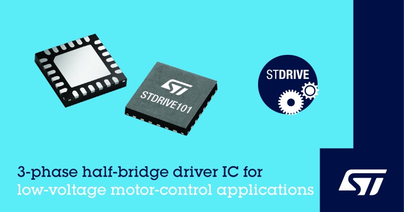 STDRIVE101 Three-Phase Half-Bridge Driver IC