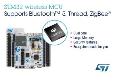 ST Release Dual Core 32-bit ARM Micro with Integrated Bluetooth & 802.15.4 System-on-Chip