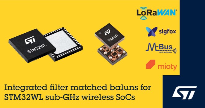 Click for Larger Image - New Integrated Filter Matched Balun's for STM32WL Microcontrollers