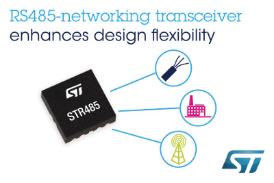 New Selectable Data Rate RS485-Networking Transceiver from STMicroelectronics