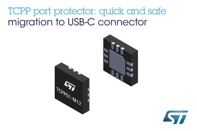 Click for Larger Image - ST Releases Complete USB Type-C Port-Protection IC