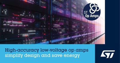 ST Releases Miniature 20MHz Low Offset Op Amp