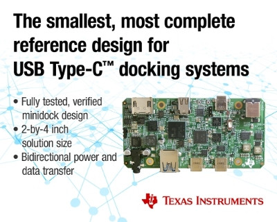 TI Releases New USB Type-C Docking System Reference Design