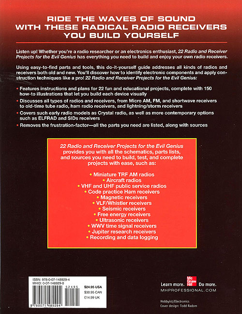 22 Radio Receiver Projects - Back Cover