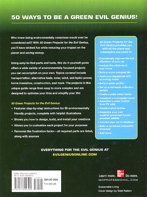 50 Green Projects - Back Cover