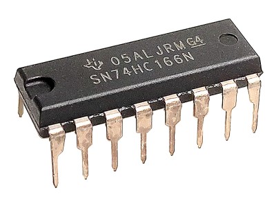 74HC166 8-bit Serial-in/Parallel-out Shift Register