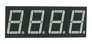 7FY5641BY - Four Yellow 0.56in Common Anode 7-Segment LED Display