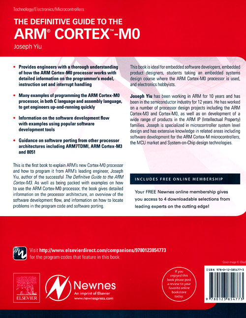The Definitive Guide to the ARM Cortex M0 - Back Cover