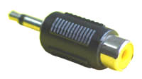 3.5mm Mono Plug to RCA Socket
