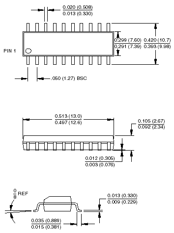 SOIC20 Dimension Drawing