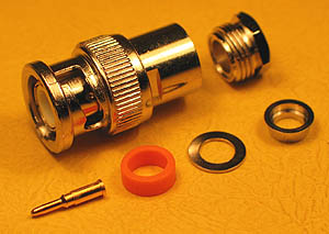 BNCMC174 - BNC Male Clamp Fitting - Type RG174