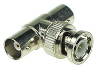 BNC Male to Female/Female T Adapter Connector
