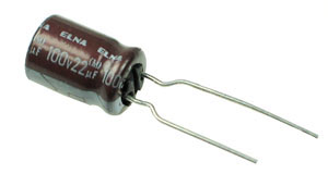 22uF 100V Electrolytic Capacitor