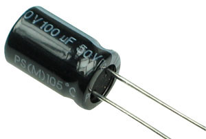100uF 50V Radial Electrolytic Capacitor