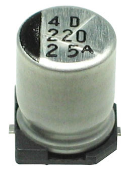 C220U25ESMD - 220uF 25V SMD Electrolytic Capacitor