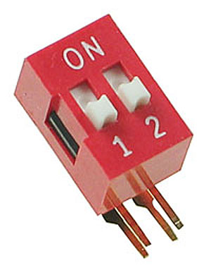 DIP2RA - 2 Position Right Angle DIP Switch