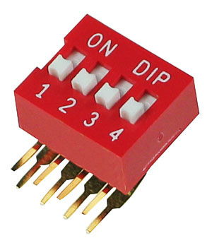 DIP4RA - 4 Position Right Angle DIP Switch