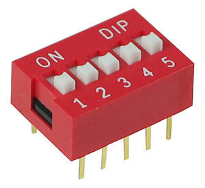 DIP5 - 5 Position DIP Switch