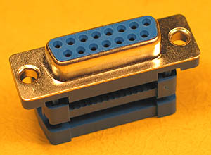 DSUBIDCF15 - 15 Contact D-Subminiature Female IDC Ribbon Connector