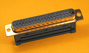 DSUBIDCM37 - 37 Contact D-Subminiature Male IDC Ribbon Connector